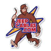 Squatchy Sticker, featuring a fun Sasquatch design to add personality to your off-road vehicle.